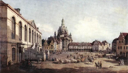 Neumarkt in Dresden vom Jüdenhof